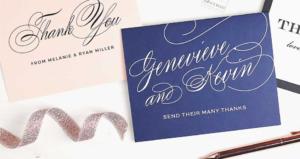 Fine Script Fonts | Classic Wedding Invitations | Black Tie Wedding Invitations | Basic Invite Partner with Laura & Rachel