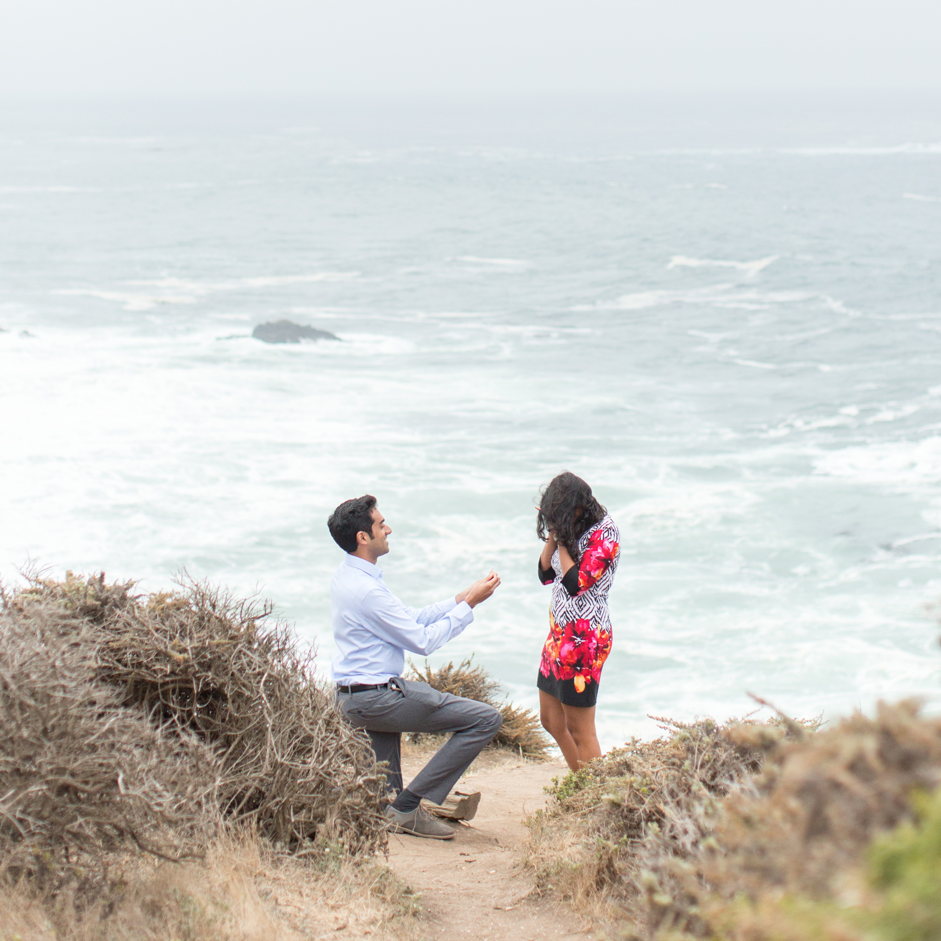 Big Sur Proposal Photographer | Epic Proposal | Proposal Idea | Picnic Proposal | Laura & Rachel Photography