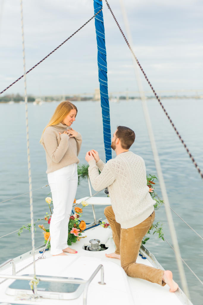 The Best Place to Propose in Charleston - Sunset Sailboat Cruise