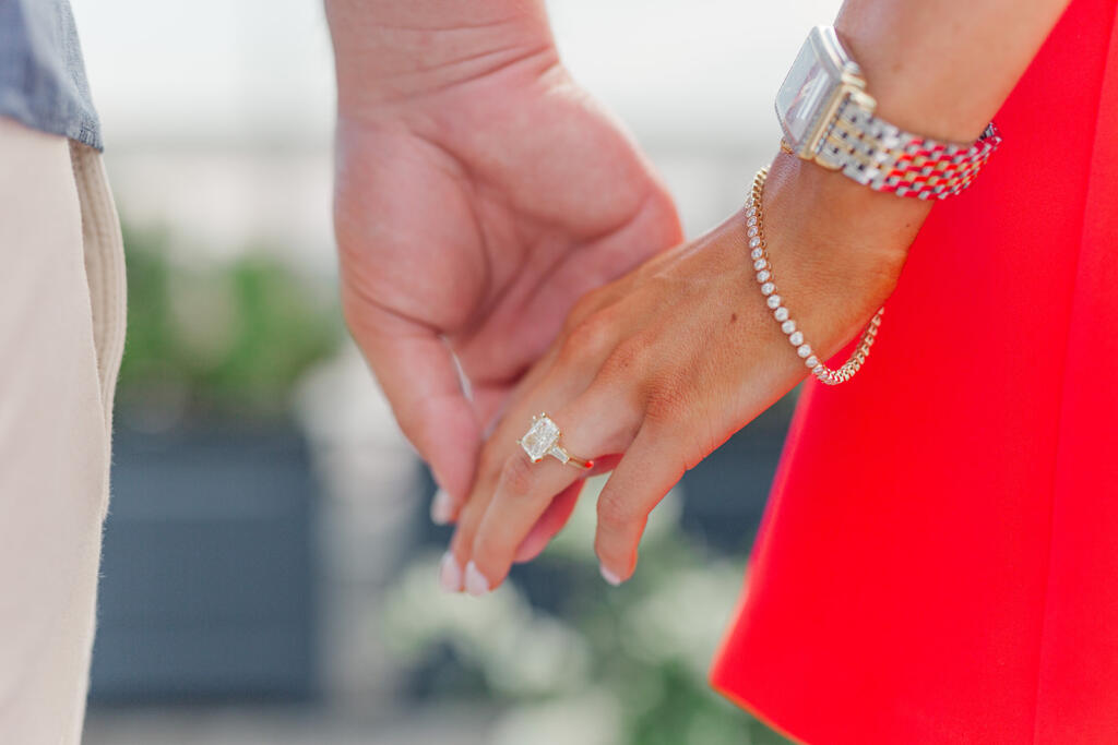 Luxury Rooftop Charleston Proposal | The Dewberry Charleston Proposal | Charleston Proposal Photographer | Charleston Proposal Planner | Laura and Rachel Photography