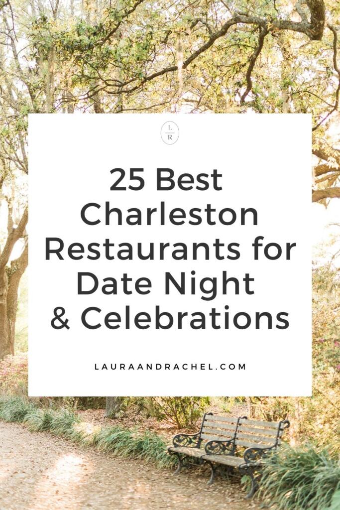 Sunset view over downtown Charleston from a rooftop bar, Romantic candlelit dinner at a Charleston restaurant, Outdoor courtyard dining in downtown Charleston, Champagne toast after a proposal in Charleston SC, Engagement celebration dinner in downtown Charleston, Girls’ weekend brunch in Charleston South Carolina, Charleston proposal photographer, Charleston engagement photographer, Charleston wedding photographer, Laura and Rachel Photography,