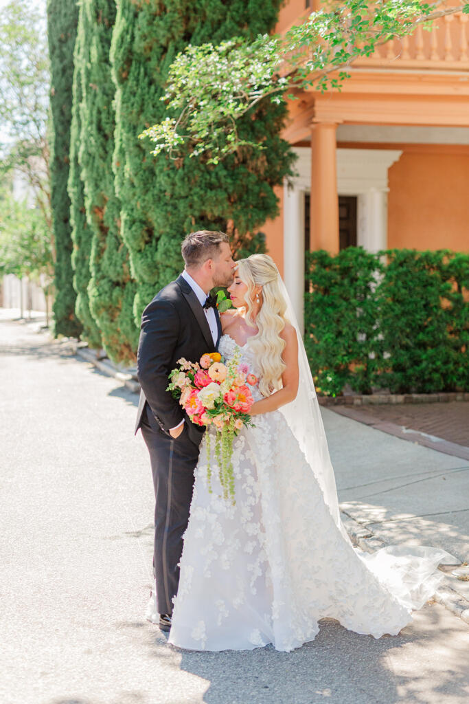 Wedding portraits in historic downtown Charleston, SC, captured by Laura & Rachel Photography www.lauraandrachel.com