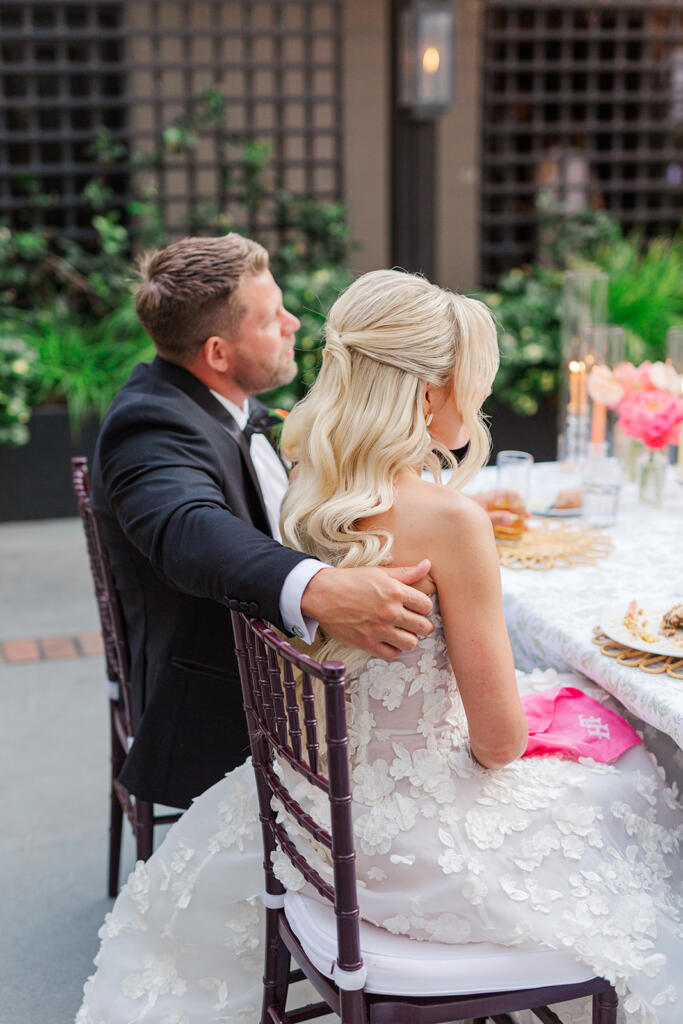Wedding reception details at Hotel Emeline in Charleston, SC, captured by Laura & Rachel Photography www.lauraandrachel.com