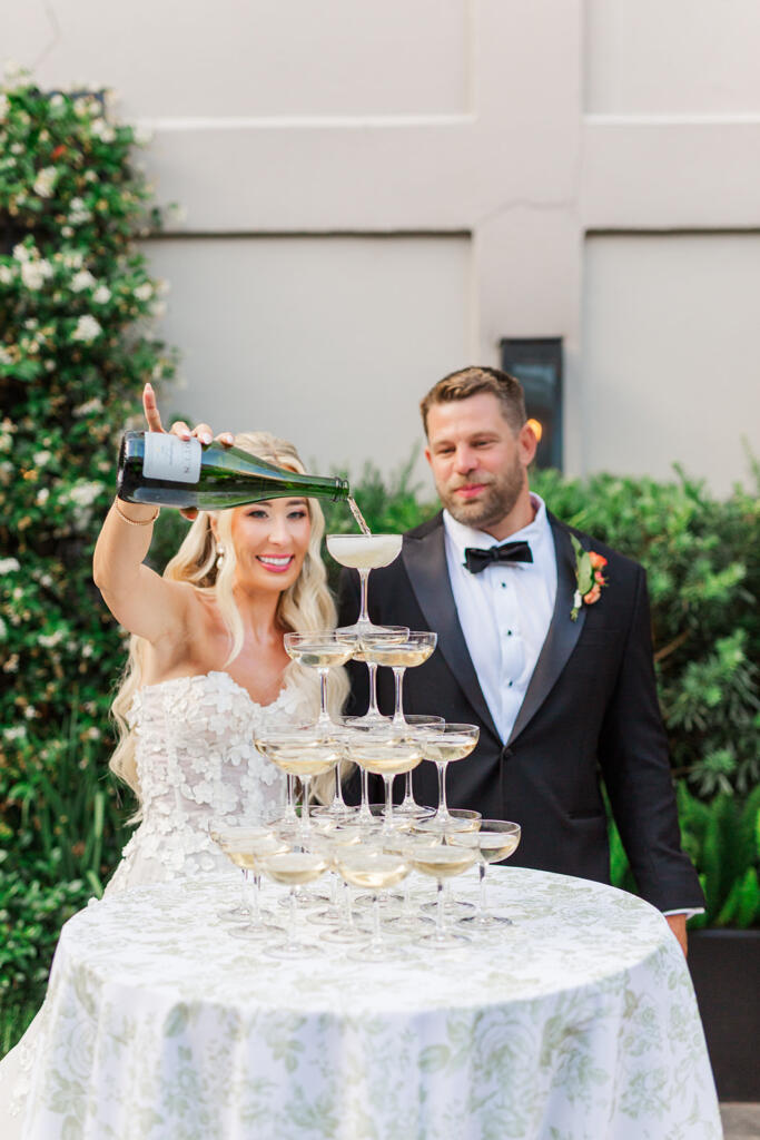 Wedding reception details at Hotel Emeline in Charleston, SC, captured by Laura & Rachel Photography www.lauraandrachel.com