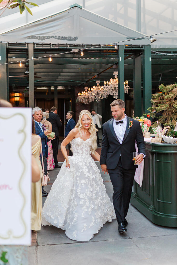 Wedding reception details at Hotel Emeline in Charleston, SC, captured by Laura & Rachel Photography www.lauraandrachel.com