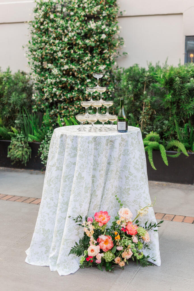 Wedding reception details at Hotel Emeline in Charleston, SC, captured by Laura & Rachel Photography www.lauraandrachel.com