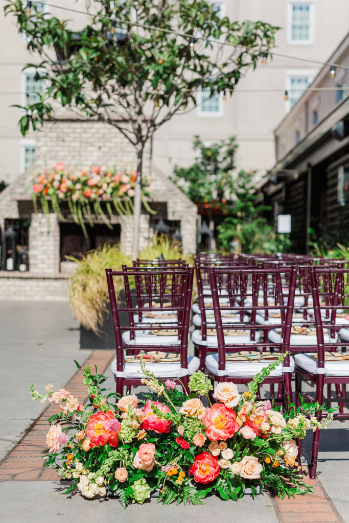 Wedding reception details at Hotel Emeline in Charleston, SC, captured by Laura & Rachel Photography www.lauraandrachel.com www.lauraandrachel.com