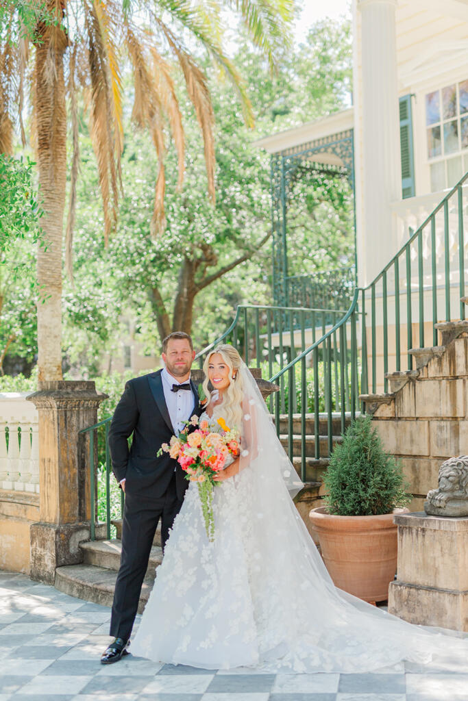 Wedding portraits in historic downtown Charleston, SC, captured by Laura & Rachel Photography www.lauraandrachel.com